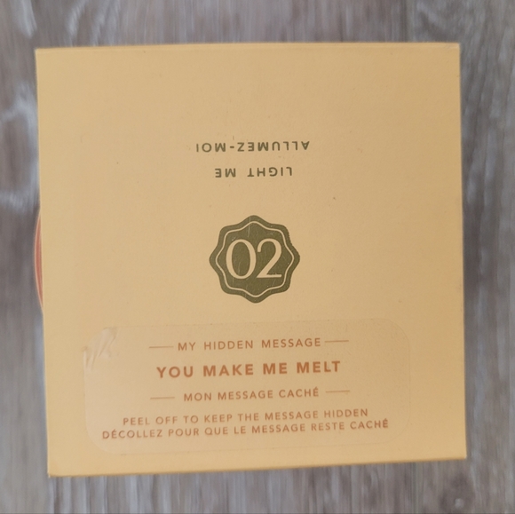 Fresh Coconut Scented Soy Wax Candle - Hidden Message - "You Make Me Melt" - Picture 4 of 4